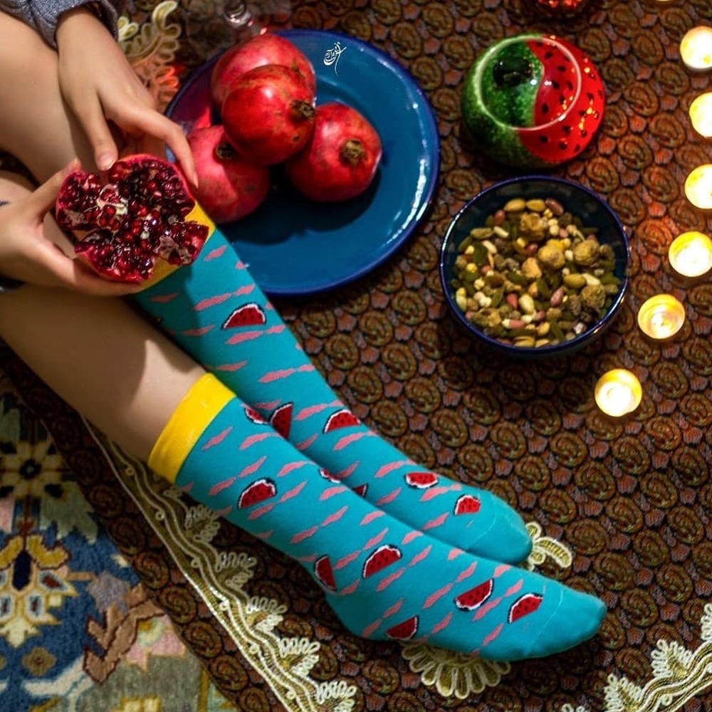 جوراب هندوانه ای ساقدار