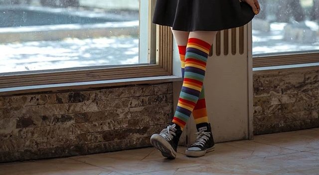 خرید اینترنتی جوراب بلند فانتزی