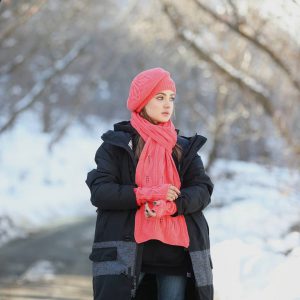 کلاه بافت دخترانه جدید