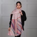 شال پاییزه ساده کناره طرح دار