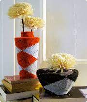 تزیین گلدان با جوراب
