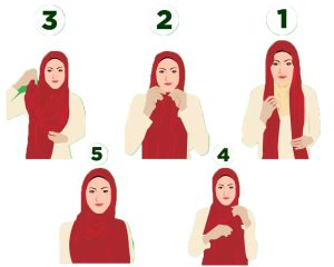 آموزش بستن شال و روسری