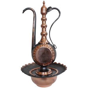 آفتابه لگن طرح دار مشکی
