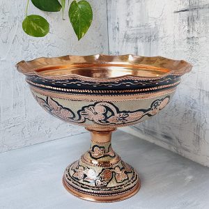 شکلات خوری مسی نقره کوب