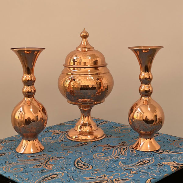 ست هدیه سازمانی ظروف مسی