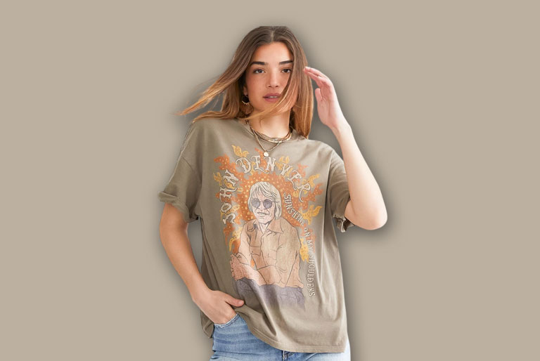 استایل تابستانه با تی شرت زنانه