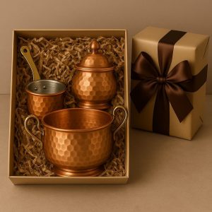 ست کادویی ظروف مسی