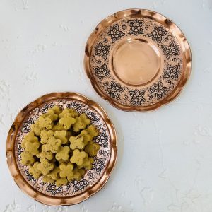 بشقاب شیرینی خوری مسی