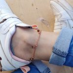پابند مسی با طرح پروانه و مهر کد jw361 - Image 6