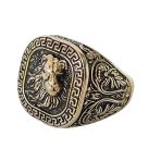 خرید انگشتر مردانه سرشیر طرح طلا روس کد JW489 - Image 4