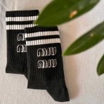 جوراب اسپرت ساقدار miu miu مشکی کد PH1043.3 - Image 4