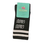 جوراب اسپرت ساقدار miu miu مشکی کد PH1043.3 - Image 3