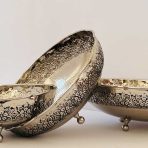 ست ظروف پذیرایی مسی سفید سیاه قلم کد ZH321.5 - Image 6
