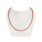 زنجیر مسی ماری نازک 50cm کد JW324